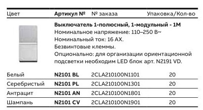Выключатели без фиксации ABB Zenit - «Умный Дом и решения»