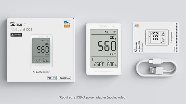 Sonoff анонсировала монитор качества воздуха с поддержкой Matter - «Умный Дом и решения»